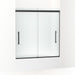 KOHLER K-707602-8D3 Pleat Frameless sliding bath door, 63-9/16" H x 54-5/8 - 59-5/8" W, with 5/16" thick Frosted glass
