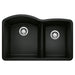 BLANCO 442909 Diamond 1-3/4 Double Bowl Kitchen Sink - Coal Black