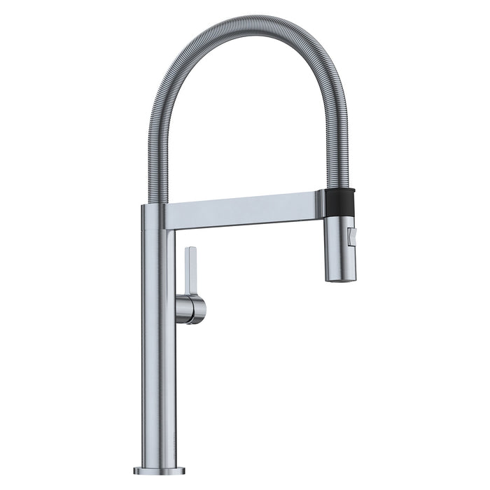 BLANCO 441625 Blancoculina Mini Pull-Down Kitchen Faucet 1.8 GPM - Classic Steel